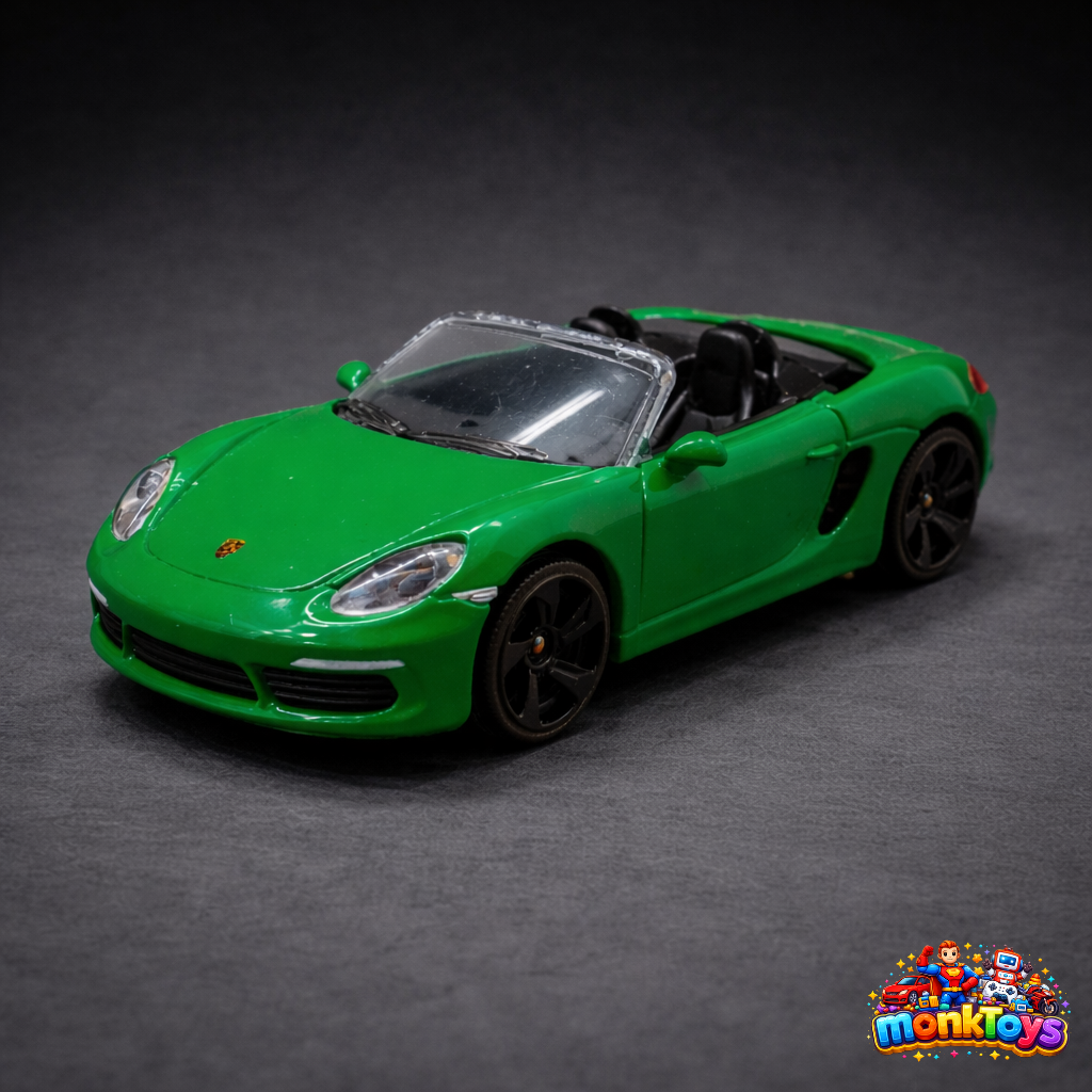 Majorette Porsche Die Cast Metal Toy Gift Set with Rotating Wheels Features, Die Cast Vehicle, Scale 1:64, For Car Fans & Collector