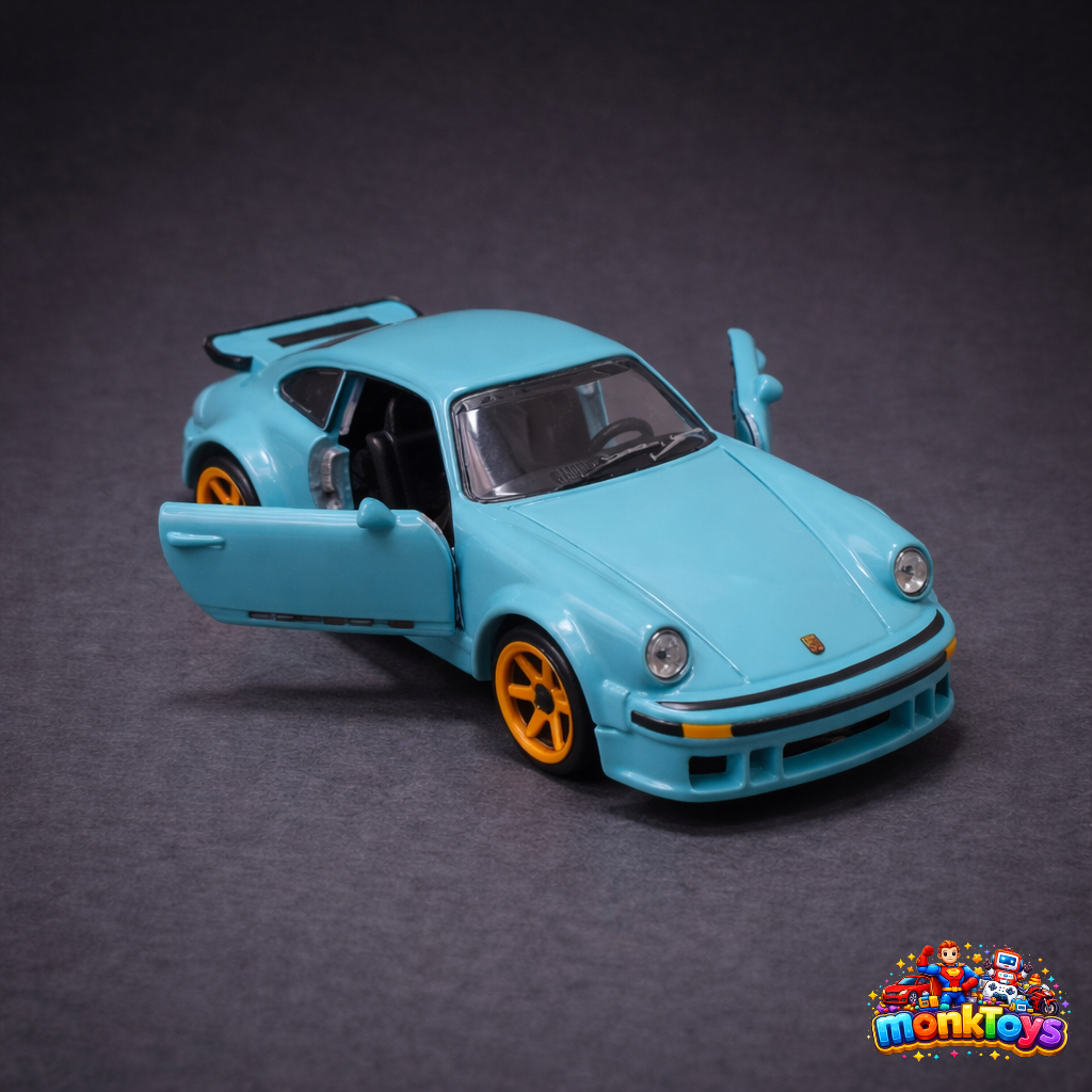 Majorette Porsche Die Cast Metal Toy Gift Set with Rotating Wheels Features, Die Cast Vehicle, Scale 1:64, For Car Fans & Collector