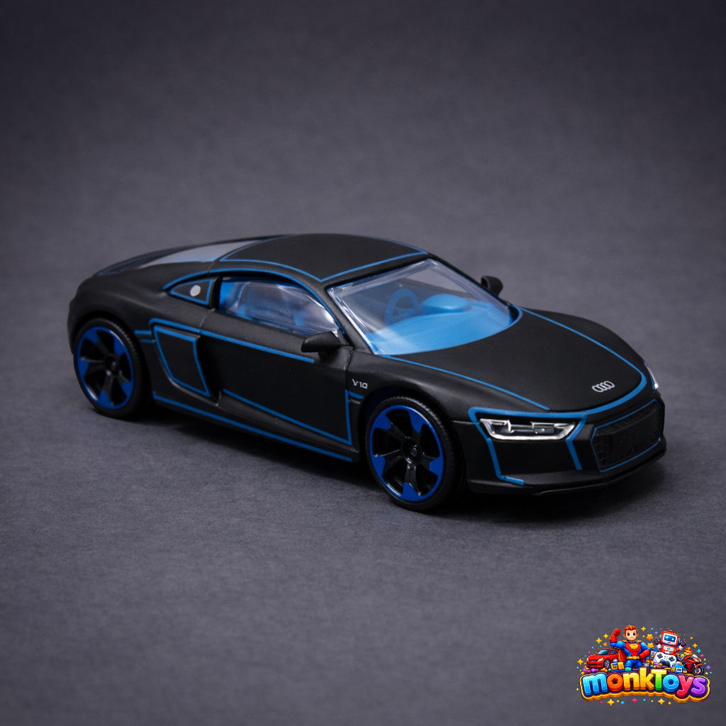 Majorette Light Racer Die Cast Metal Toy Car Gift Pack, 7.5 Cm Each, Scale 1:64 With Rotating Wheels & Opening Parts For Children Aged 3 & Above Kids- Set Of 5, Multicolor