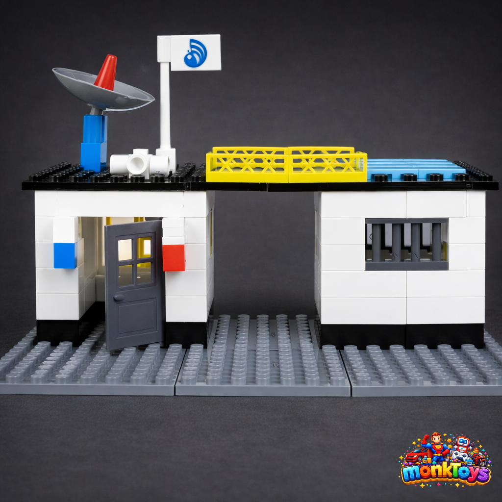 Highway Patrol Building Blocks Set for Kids | 260 Piece Interlocking Construction Toy with Helicopter, Police Station & Vehicles | Age 5+ Years