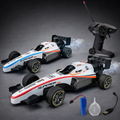 High-Speed RC Racing Car F1 Car Toy for Kids – 2WD Remote Control Racing Car, 1:14 Scale with Lights & Exhaust Effect (Rechargeable, White)