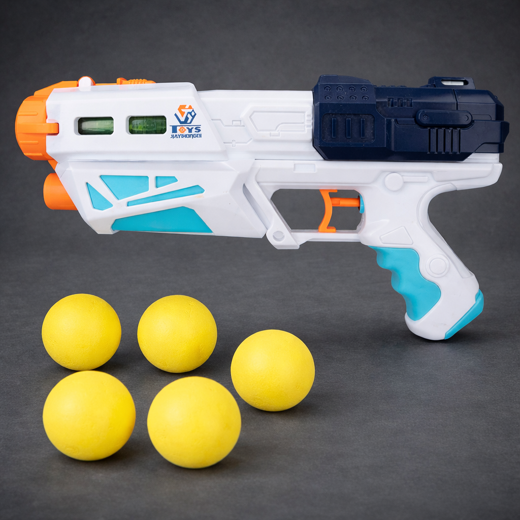 2-in-1 Foam Ball & Water Gun Toy for Kids – Magic Strike Blaster with 5 Soft Foam Balls