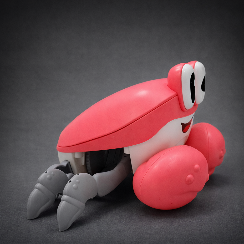 Crawling Crab Baby Toy with Lights & Music – Interactive Moving Tummy Time Toy for Babies 6 Months and older