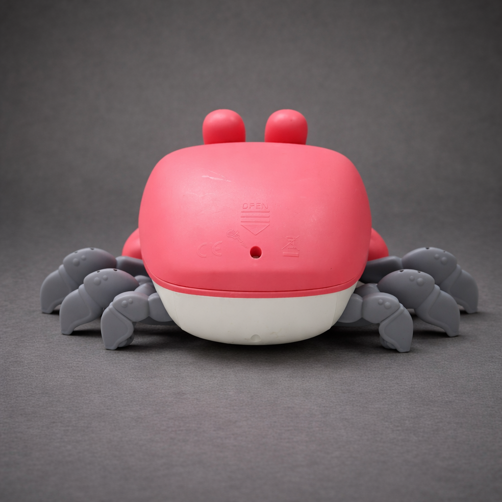 Crawling Crab Baby Toy with Lights & Music – Interactive Moving Tummy Time Toy for Babies 6 Months and older
