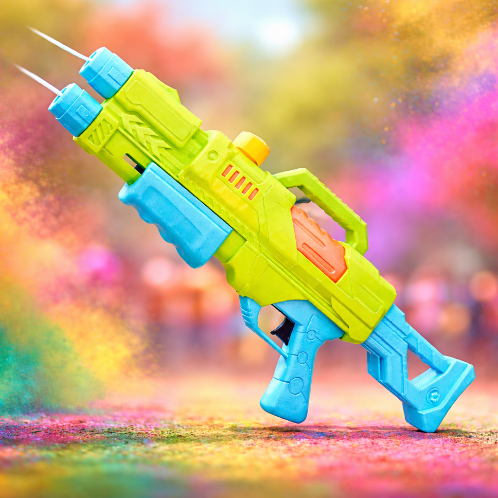 High Pressure Water Gun for Holi – Big Pichkari Toy for Kids & Adults | Powerful Water Blaster for Boys & Girls | Festival Color Play