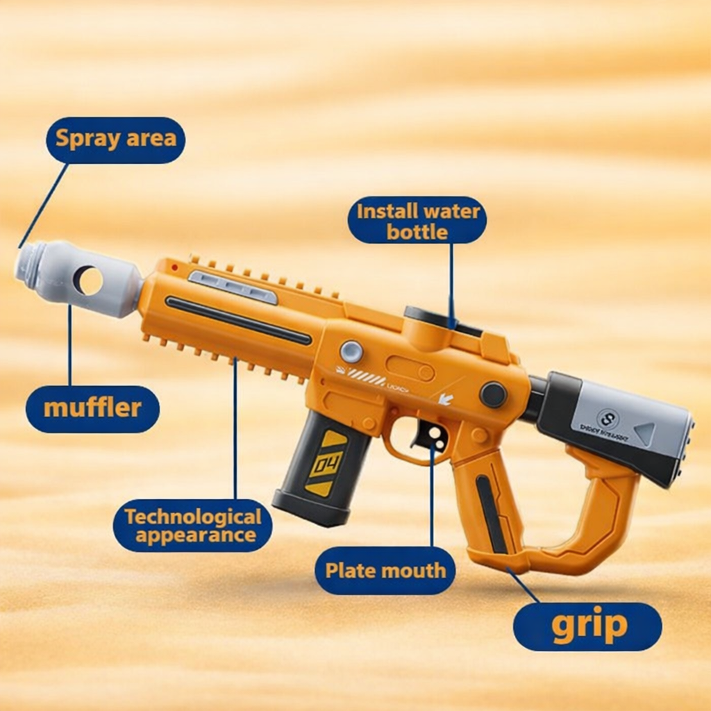 Electric Automatic Water Gun for Kids & Adults | Long Range 8–10m, Large Capacity Tank, Fast Trigger Water Blaster | Holi & Summer Outdoor Fun