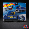 Hot Wheels Trash Basher Super Rigs Transporter Vehicle with One Car 1:64 Scale, Gift for Collectors & Kids Ages 3 Years Old & Up