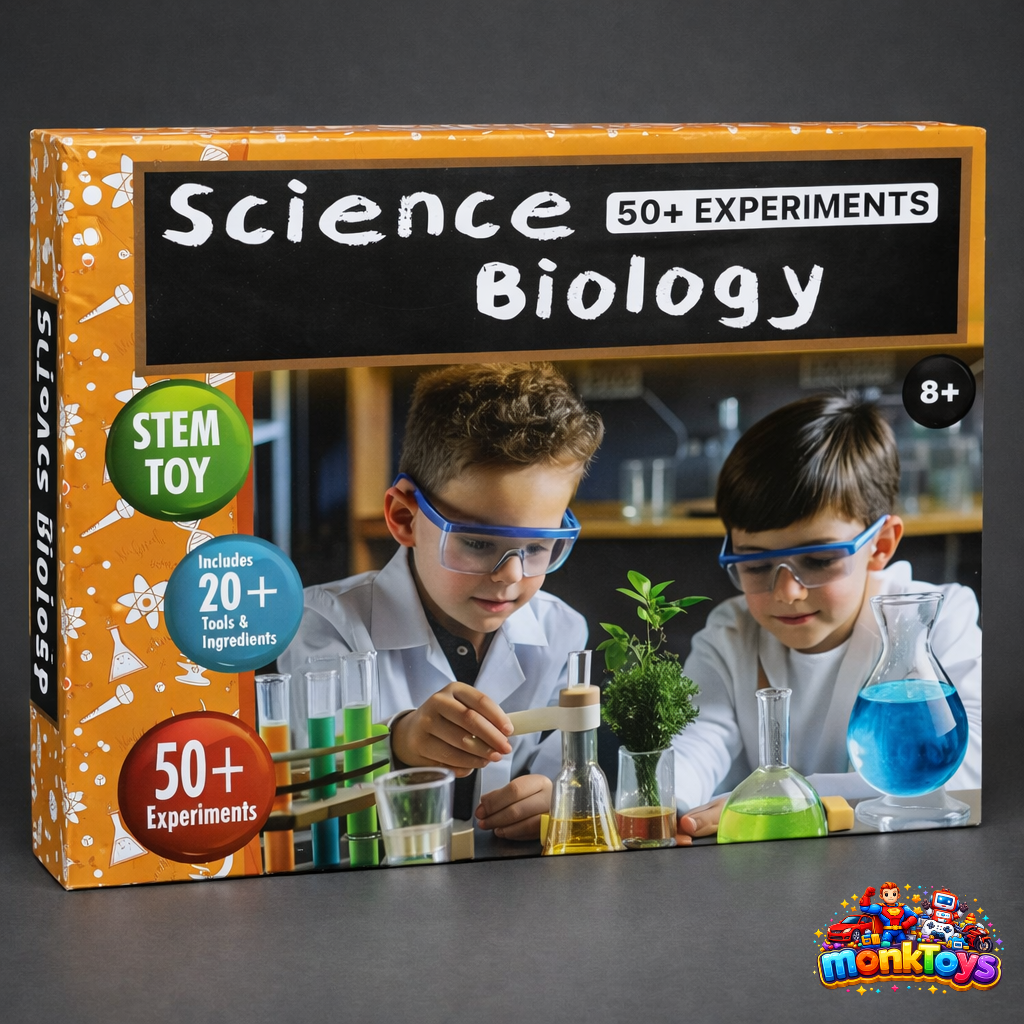 STEM Science Experiment Kit for Kids | 50+ Biology & Science Experiments | Educational Learning Toy for Boys & Girls Age 8+