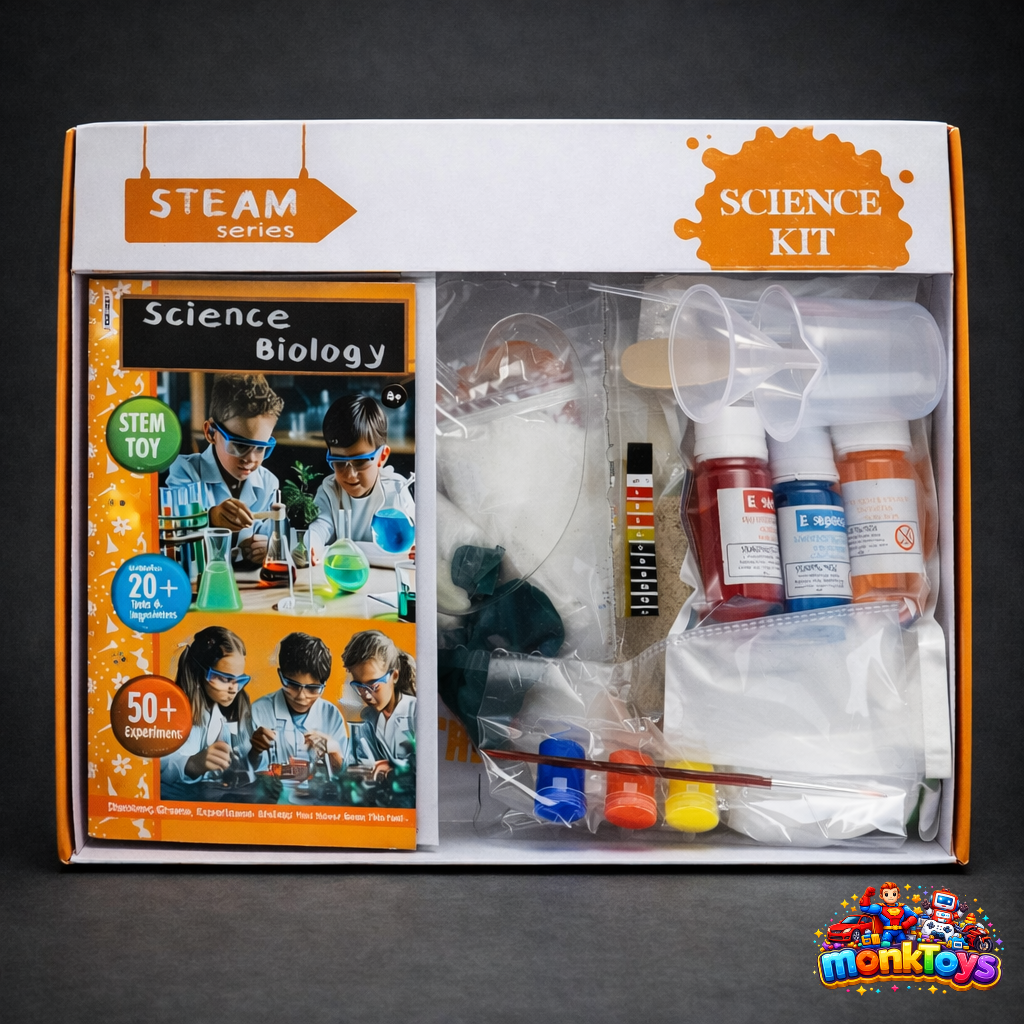 STEM Science Experiment Kit for Kids | 50+ Biology & Science Experiments | Educational Learning Toy for Boys & Girls Age 8+