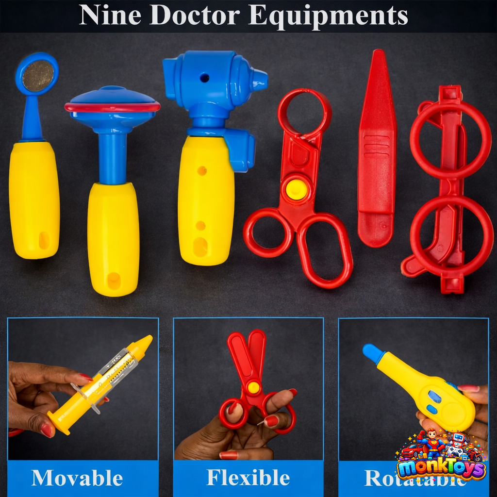 Doctor Play Set for Kids | Pretend Play Doctor Kit for Boys & Girls | Safe & Non-Toxic Toy | Portable Suitcase | Kids Toy 3+ Years