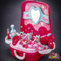 Girls Beauty Makeup Toy Set | Pretend Play Cosmetic Kit with Accessories & Suitcase | Kids-Safe Plastic Toy | Multicolour | 19 Pcs