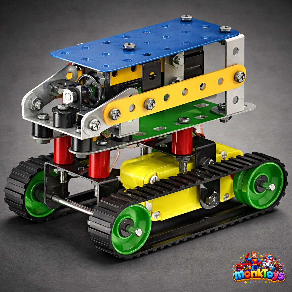 Mechanix Robotix-2 Smart Bag 166 Metal Pieces Motorized Series, STEM/STEAM Educational Toy, Building and Construction Set for Boys and Girls Age 8+