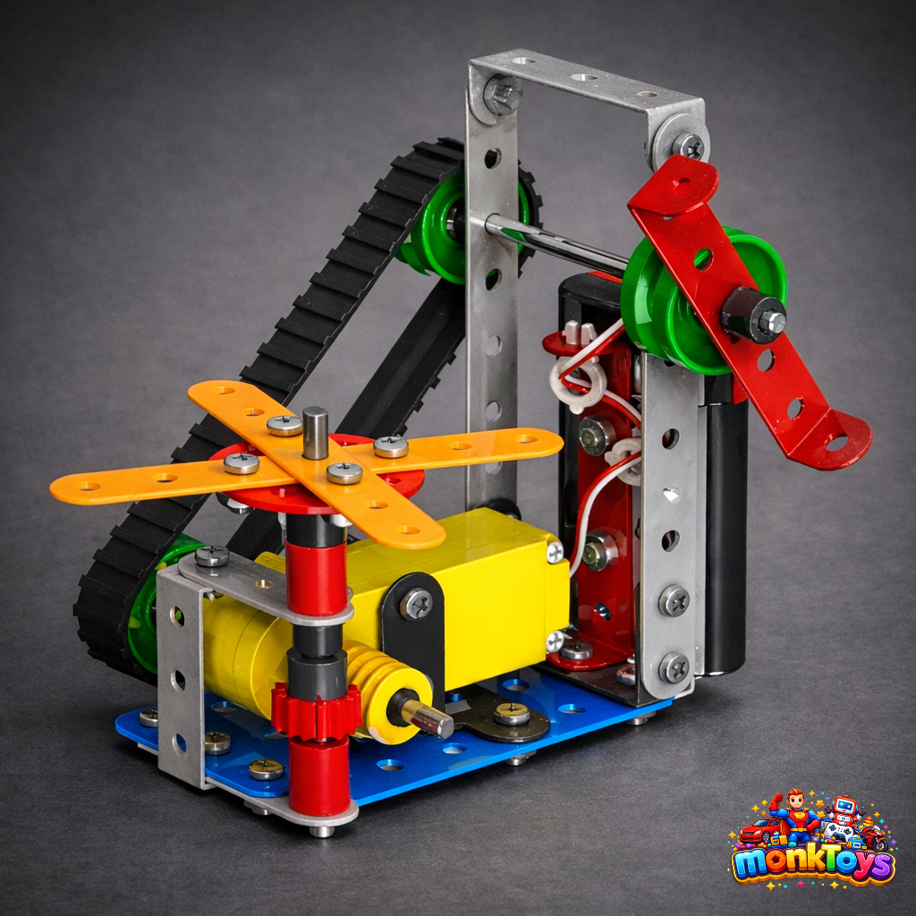 Mechanix Robotix-2 Smart Bag 166 Metal Pieces Motorized Series, STEM/STEAM Educational Toy, Building and Construction Set for Boys and Girls Age 8+